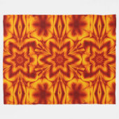 Bohemische Blume 76 Fleecedecke (Vorderseite (Horizontal))