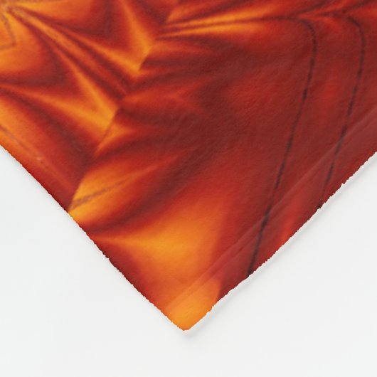 Bohemische Blume 79 Fleecedecke (Ecke)