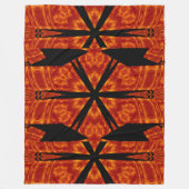 Bohemische Blume 80 Fleecedecke (Vorderseite)