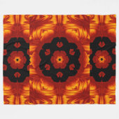 Bohemische Blume 82 Fleecedecke (Vorderseite (Horizontal))