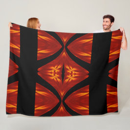 Bohemische Blume 83 Fleecedecke