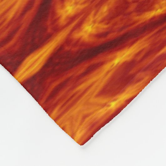 Bohemische Blume 85 Fleecedecke (Ecke)