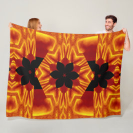 Bohemische Blume 88 Fleecedecke