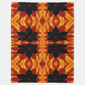 Bohemische Blume 89 Fleecedecke (Vorderseite)