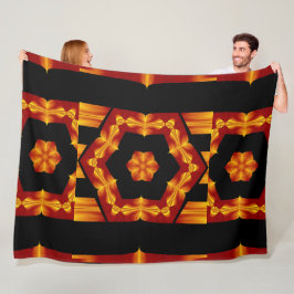 Bohemische Blume 90 Fleecedecke