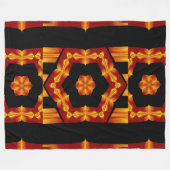 Bohemische Blume 90 Fleecedecke (Vorderseite (Horizontal))