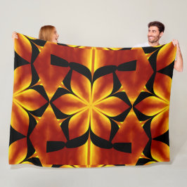 Bohemische Blume 91 Fleecedecke