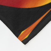 Bohemische Blume 92 Fleecedecke (Ecke)