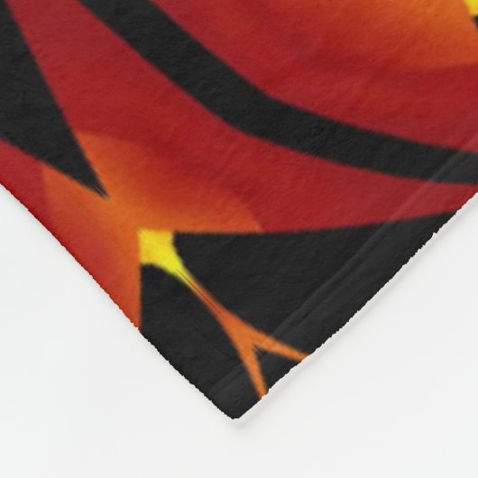 Bohemische Blume 94 Fleecedecke (Ecke)