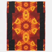 Bohemische Blume 95 Fleecedecke (Vorderseite)