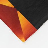 Bohemische Blume 95 Fleecedecke (Ecke)