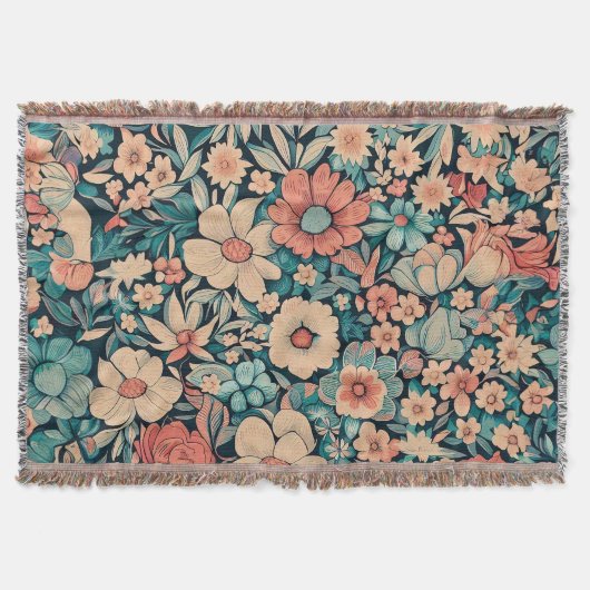 Bohemische Blume Decke (Vorderseite)
