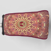 Bohemische Blume des Sonnenscheins Golf Headcover (Vorderseite)