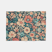 Bohemische Blume Fleecedecke (Vorderseite (Horizontal))