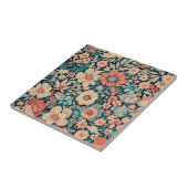 Bohemische Blume Fliese (Seite)