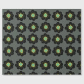 Bohemische Blume Geschenkpapier (Flach)