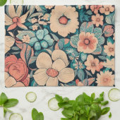 Bohemische Blume Geschirrtuch (Gefaltet)