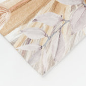 Bohemische Blume Hochzeitscouch Fleecedecke (Ecke)