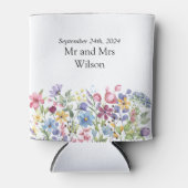 Bohemische Blume im Wasserfarben Dosenkühler (Vorderseite)