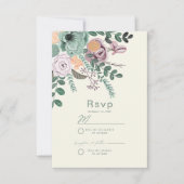 Bohemische Blume in der Lederlandschaft Einladung (Vorderseite)