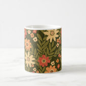 Bohemische Blume in Erdtönen Kaffeetasse (Mittel)