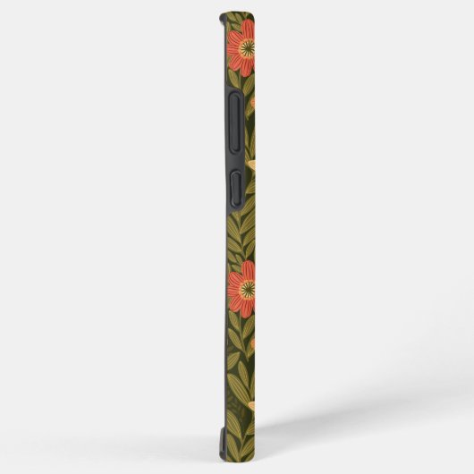 Bohemische Blume in Erdtönen Samsung Galaxy Hülle (Rechte Seite)