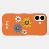 Bohemische Blume Individuelle Name Case-Mate iPhone Hülle (Rückseite (Horizontal))