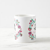 Bohemische Blume mehrfarbige Hochzeit Kaffeetasse (Mittel)