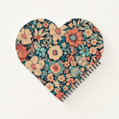 Bohemische Blume Notizblock (Rückseite)