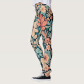 Bohemische Blume Pillow Case Leggings (Links)