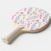 Bohemische Blume und Pfeile Pong Paddle Paddle Tischtennis Schläger (Vorderseite)