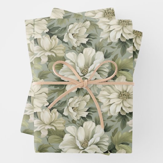 Bohemische Blume von Salbei Geschenkpapier Set (Beispiel)