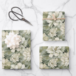 Bohemische Blume von Salbei Geschenkpapier Set