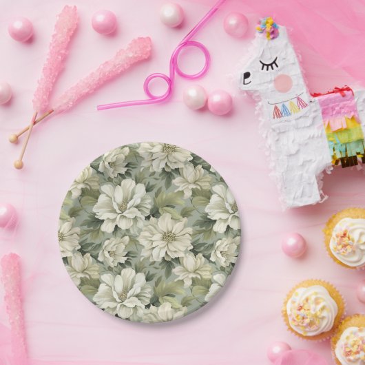 Bohemische Blume von Salbei Pappteller (Party)