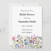 Bohemische Blume Wasserfarben Brautparty Einladung (Vorderseite)