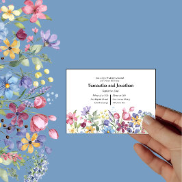 Bohemische Blume Wasserfarben Garten FotoRehearsal Einladung