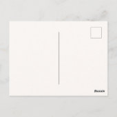 Bohemische Blumen & Federn Dankeschön Karte (Rückseite)