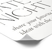 Bohemische Blumen & Federn Poster (Ecke)