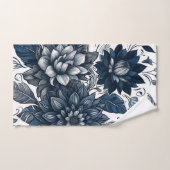 Bohemische Blumen- und Blütendrucke Badhandtuch Set (Handtuch)