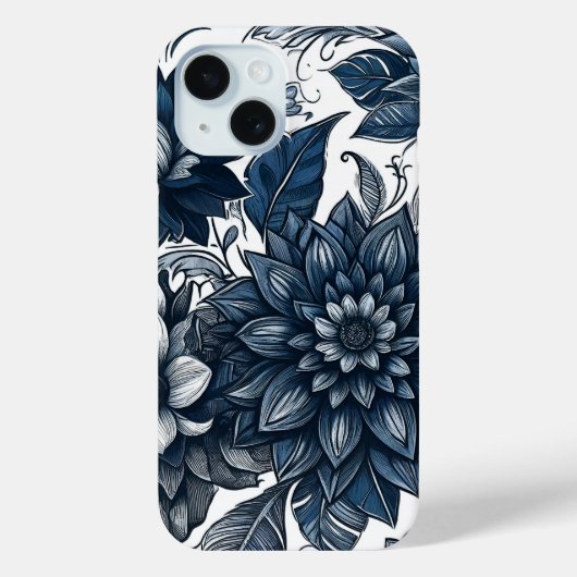 Bohemische Blumen- und Blütendrucke Case-Mate iPhone Hülle (Rückseite)