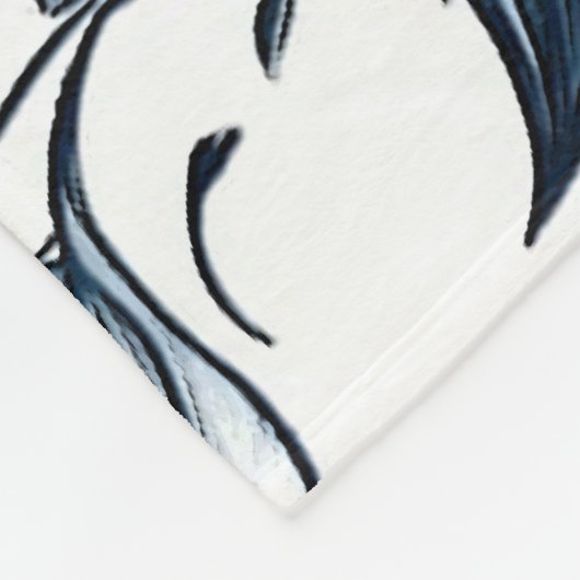 Bohemische Blumen- und Blütendrucke Fleecedecke (Ecke)