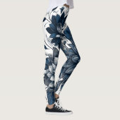 Bohemische Blumen- und Blütendrucke Leggings (Rechts)