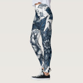 Bohemische Blumen- und Blütendrucke Leggings (Links)