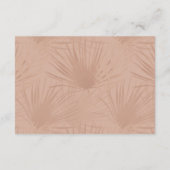 Bohemische Blumenbücher für Babydusche Begleitkarte (Rückseite)