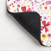 Bohemische Blumenfarbe Mousepad (Ecke)