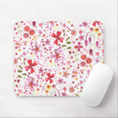 Bohemische Blumenfarbe Mousepad (Mit Mouse)