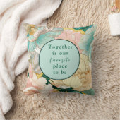 Bohemische Blumenhochzeit Kissen (Decke)