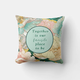 Bohemische Blumenhochzeit Kissen