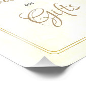 Bohemische Blumenkarten und Geschenke Hochzeitspos Fotodruck (Ecke)