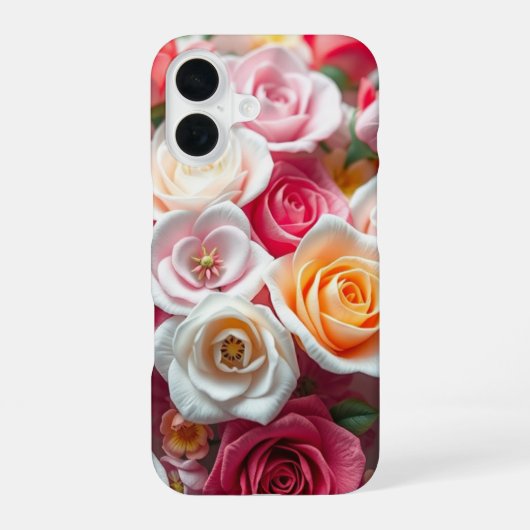 Bohemische Blumenkunst Perfektion iPhone 16 Hülle (Rückseite)